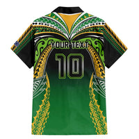 Custom Cook Islands Rugby League Family Matching Mermaid Dress and Hawaiian Shirt Avaiki Tatau Tribal Motifs Black Color - Polynesian Pride