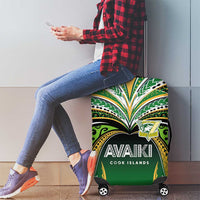 Cook Islands Rugby League Luggage Cover Avaiki Tatau Tribal Motifs Black Color LT03 - Polynesian Pride