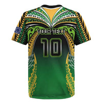 Custom Cook Islands Rugby League Rugby Jersey Avaiki Tatau Tribal Motifs Black Color LT03 - Polynesian Pride