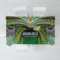 Cook Islands Rugby League Tablecloth Avaiki Tatau Tribal Motifs Black Color LT03 Black - Polynesian Pride