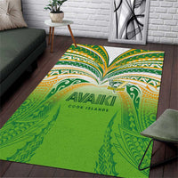 Cook Islands Rugby League Area Rug Avaiki Tatau Tribal Motifs White Color LT03 White - Polynesian Pride