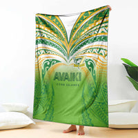 Cook Islands Rugby League Blanket Avaiki Tatau Tribal Motifs White Color LT03 - Polynesian Pride