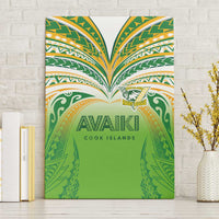 Cook Islands Rugby League Canvas Wall Art Avaiki Tatau Tribal Motifs White Color LT03 Without Frame White - Polynesian Pride