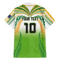 Custom Cook Islands Rugby League Family Matching Mermaid Dress and Hawaiian Shirt Avaiki Tatau Tribal Motifs White Color LT03 - Polynesian Pride