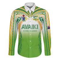 Custom Cook Islands Rugby League Family Matching Short Sleeve Bodycon Dress and Hawaiian Shirt Avaiki Tatau Tribal Motifs White Color LT03 Dad's Shirt - Long Sleeve White - Polynesian Pride