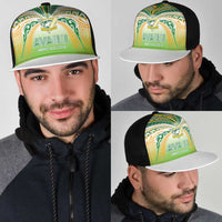 Cook Islands Rugby League Mesh Trucker Cap Avaiki Tatau Tribal Motifs White Color LT03 - Polynesian Pride