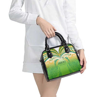 Cook Islands Rugby League Shoulder Handbag Avaiki Tatau Tribal Motifs White Color LT03 - Polynesian Pride