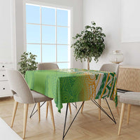 Cook Islands Rugby League Tablecloth Avaiki Tatau Tribal Motifs White Color LT03 - Polynesian Pride