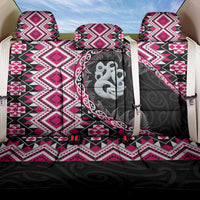 Pink Taniko Motif Aotearoa Manaia and Silver Fern Back Car Seat Cover