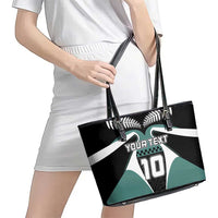 Custom New Zealand Bicycle 2025 Leather Tote Bag