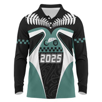 Custom New Zealand Bicycle 2025 Long Sleeve Polo Shirt