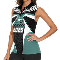 Custom New Zealand Bicycle 2025 Women Sleeveless Polo Shirt