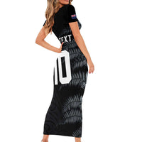 Custom New Zealand Football-Towards World Cup 2026 Short Sleeve Bodycon Dress