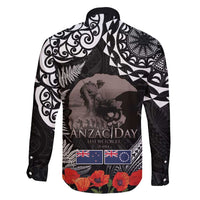 New Zealand and Cook Islands ANZAC Day Family Matching Mermaid Dress and Hawaiian Shirt Gallipoli Lest We Forget Tatau Art Tribal and Maori Tattoo with Fern