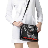 New Zealand and Cook Islands ANZAC Day Shoulder Handbag Gallipoli Lest We Forget Tatau Art Tribal and Maori Tattoo with Fern LT03 - Polynesian Pride