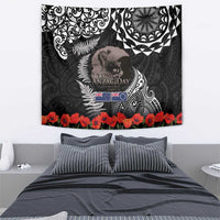 New Zealand and Cook Islands ANZAC Day Tapestry Gallipoli Lest We Forget Tatau Art Tribal and Maori Tattoo with Fern LT03 - Polynesian Pride