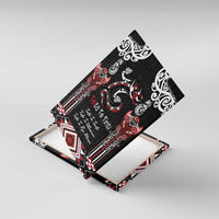 Aotearoa Toitu Te Tiriti-Maori Taniwha Canvas Wall Art Toitu Te Whenua Toitu Te Reo Maori