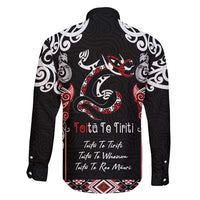 Aotearoa Toitu Te Tiriti-Maori Taniwha Family Matching Tank Maxi Dress and Hawaiian Shirt Toitu Te Whenua Toitu Te Reo Maori LT03 - Polynesian Pride