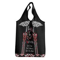 Aotearoa Toitu Te Tiriti-Maori Taniwha Grocery Bag Toitu Te Whenua Toitu Te Reo Maori