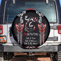Aotearoa Toitu Te Tiriti-Maori Taniwha Spare Tire Cover Toitu Te Whenua Toitu Te Reo Maori
