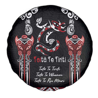 Aotearoa Toitu Te Tiriti-Maori Taniwha Spare Tire Cover Toitu Te Whenua Toitu Te Reo Maori