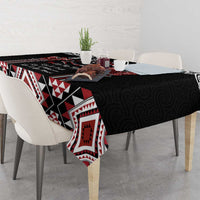 Aotearoa Toitu Te Tiriti-Maori Taniwha Tablecloth Toitu Te Whenua Toitu Te Reo Maori LT03 - Polynesian Pride