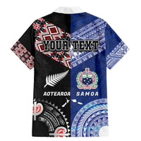 Personalised Aotearoa and Samoa Together Family Matching Mermaid Dress and Hawaiian Shirt Tatau Art Tattoos-Taniko and Tukutuku with Maori Pattern LT03 - Polynesian Pride