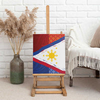 Philippines National Flag Day Canvas Wall Art Polynesian and Yakan Tattoo Brush Style