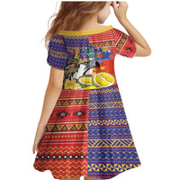 Philippines Kadayawan Family Matching Mermaid Dress and Hawaiian Shirt Filipino Eagle Durian with Polynesian and Igorots Pattern