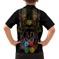 Philippines Kadayawan Festival Family Matching Long Sleeve Bodycon Dress and Hawaiian Shirt Polynesian Tribal Art Barong Style LT03 - Polynesian Pride