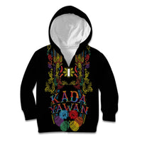 Philippines Kadayawan Festival Kid Hoodie Polynesian Tribal Art Barong Style