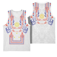 Philippines Barong Style Basketball Jersey Polynesian Kakau Art Tattoos with Tribal Filipino Sun LT03 - Polynesian Pride