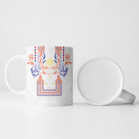Philippines Barong Style Ceramic Mug Polynesian Kakau Art Tattoos with Tribal Filipino Sun