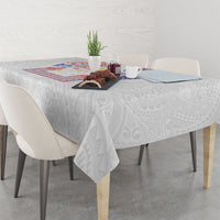 Philippines Barong Style Tablecloth Polynesian Kakau Art Tattoos with Tribal Filipino Sun