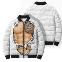 Samoan Tatau Bomber Puffer Jacket Tattoo Reveal Effect