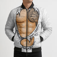Samoan Tatau Bomber Puffer Jacket Tattoo Reveal Effect