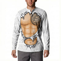Samoan Tatau Button Sweatshirt Tattoo Reveal Effect