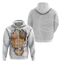 Samoan Tatau Zip Hoodie Tattoo Reveal Effect