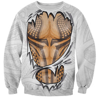 Hawaiian Kakau Sweatshirt Aquaman Tattoo Reveal Effect