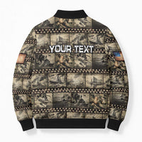 Pearl Harbor Remembrance Day Personalized Bomber Puffer Jacket Memories of December 7 with Red Poppy Lei - Polynesian Pride