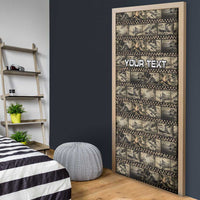 Pearl Harbor Remembrance Day Personalized Door Cover Memories of December 7 with Red Poppy Lei - Polynesian Pride