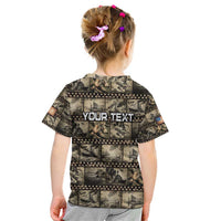 Pearl Harbor Remembrance Day Personalized Kid T Shirt Memories of December 7 with Red Poppy Lei LT03 - Polynesian Pride