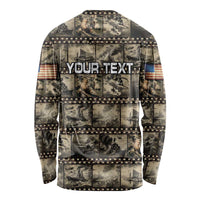 Pearl Harbor Remembrance Day Personalized Long Sleeve Shirt Memories of December 7 with Red Poppy Lei LT03 - Polynesian Pride