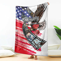 Pearl Harbor Remembrance Day Blanket Lest We Forget - The Bald Eagle Remembers - Polynesian Pride