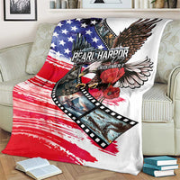 Pearl Harbor Remembrance Day Blanket Lest We Forget - The Bald Eagle Remembers - Polynesian Pride