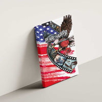 Pearl Harbor Remembrance Day Canvas Wall Art Lest We Forget - The Bald Eagle Remembers - Polynesian Pride