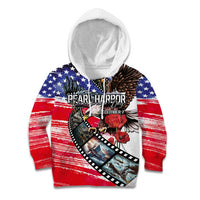Pearl Harbor Remembrance Day Personalized Kid Hoodie Lest We Forget - The Bald Eagle Remembers - Polynesian Pride