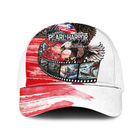 Pearl Harbor Remembrance Day Mesh Trucker Cap Lest We Forget-The Bald Eagle Remembers LT03 One Size White White - Polynesian Pride
