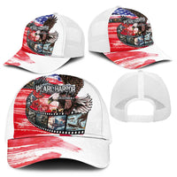 Pearl Harbor Remembrance Day Mesh Trucker Cap Lest We Forget-The Bald Eagle Remembers LT03 - Polynesian Pride