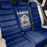 New Zealand World Cup 2023 Back Car Seat Cover Go Champion NZ Rugby Forever Maori Blue Style LT03 - Polynesian Pride